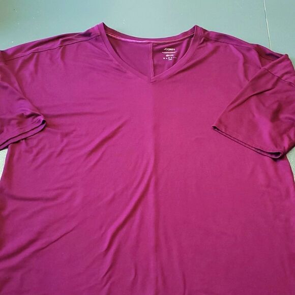 JOCKEY women's short sleeves tee shirt. Purple, size large. Very soft. - Picture 1 of 6